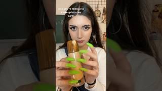 pov you’re allergic to makeup brushes ️️ #asmr #shortsvideo #shorts