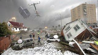 Chaos in Canada Today! Brutal Hailstorm Destroy Homes, Cars in Alberta