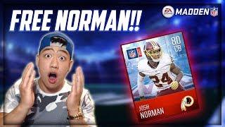 HOW TO GET A FREE ELITE JOSH NORMAN!! Madden Mobile 18