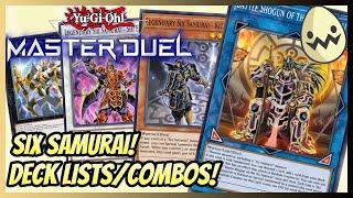 Yu-Gi-Oh! Master Duel: Six Samurai! Deck List/Combos!