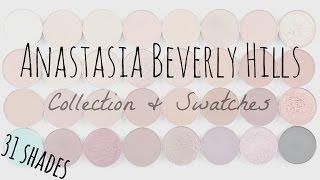 Anastasia Beverly Hills Single Shadow Collection & Swatches // 31 Shades