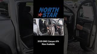 Brand New 2025 GMC Canyon AT4 in the sleek Sterling Metallic.  Now at North Star! #gmc #truck #new