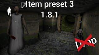 Granny 1.8.1 - Sewer escape in Extreme mode (Without button Drop) Item preset 3