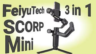 Feiyu SCORP Mini 3 Axis Gimbal Stabilizer Unboxing |