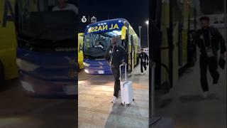 Al Nassr FC Team Arrival | Players & Staff on Team Bus ft. Sadio Mané #alnassr #soccer #sadiomane