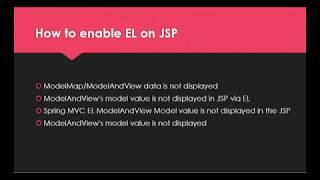 How to enable EL on jsp | ModelAndView's/Session model value is not displayed in JSP via EL