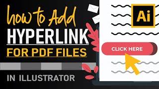 How to add Hyperlink in Illustrator | Clickable Button or Images for PDF in Adobe Illustrator.