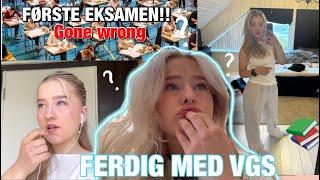 FERDIG MED VGS|Min første eksamen!