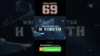 The last one Thalapathy fire T69.. @Timepass-2729 #ytshorts #t69 #vijay #trailer