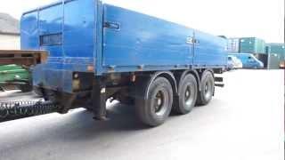 1997 WILSON TRIAXLE DRAWBAR TRAIER ON AIR SUSPENSION