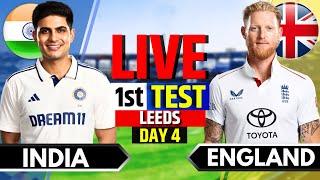 India vs England, 1st Test, Day 4 | Live Cricket Match Today | IND vs ENG Live | 2nd Session