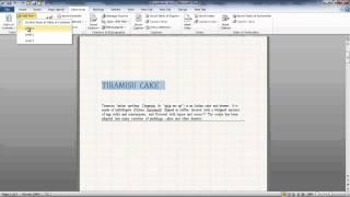 How to create a table of contents in MS Word 2010