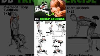 TOP 7 Dumbbell Tricep Exercises for Massive Gains #workout #tricepexercises