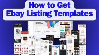 How to Get eBay Listing Design Templates