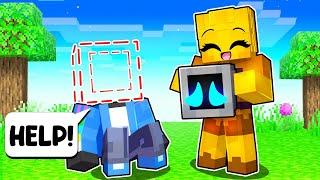 Stealing TeeVee Body Parts to Upgrade in Minecraft!