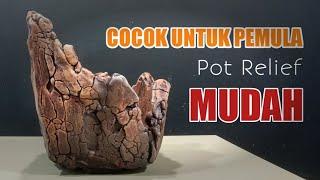 Ide Kreatif Cara Membuat Pot Bonsai Relief Cocok Untuk PEMULA