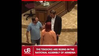 The tensions are rising in the National Assembly of Armenia