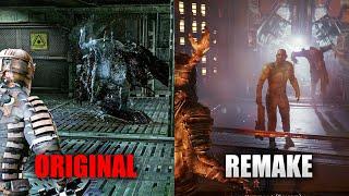 【4K60ᶠᵖˢ】DEATH SCENES COMPARISON DEAD SPACE REMAKE vs ORIGINAL | DEAD SPACE REMAKE 2023