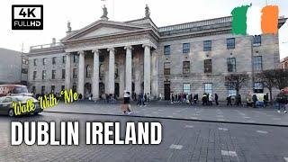 Dublin City Centre 4K Walking Tour - Christmas On Henry Street - Dublin Ireland