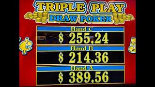 Video Poker: Triple Play - Triple Double Bonus Poker All Hands Progressive