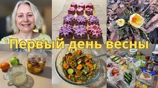 VLOGМой чай/В турецком магазине/Что купили/Проростки редиски/Салаты на ужин/ПП мороженое рецепт