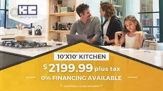 New Specials! 10'x10' Kitchen → $2,199.99 plus tax | 0% Financing Available | KC Cabinet & More