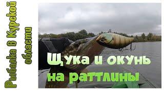 Ловля щуки и окуня на раттлины осенью