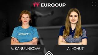 06:45 Vasylysa Kanunnikova - Alina Kohut  22.02.2025 TT Euro.Cup Women Ukraine Star. TABLE 3