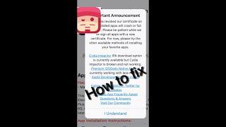 How to fix revoked apps for iOS gods