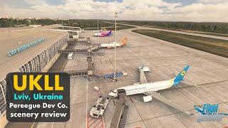 UKLL Lviv, Ukraine airport review • Обзор аэропорта Львов, Украина • default vs Pyreegue • MSFS 2020