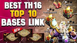 Top 10 Best TH16 Bases Link (Town Hall 16 Base) | Only 1 Star TH16 War Base | COC Th16 Legend Base