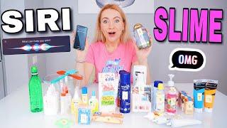 SIRI УПРАВЛЯЕТ МОИМ СЛАЙМОМ ЧЕЛЛЕНДЖ   SIRI PICK MY SLIME INGREDIENTS CHALLENGE / СИРИ ЛИЗУН