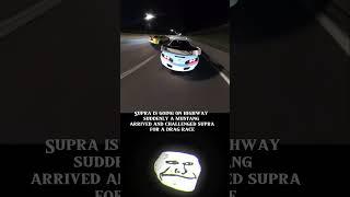 Supra  vs Mustang || mustang thinks he can beat supra#edit #supra #shorts #usa