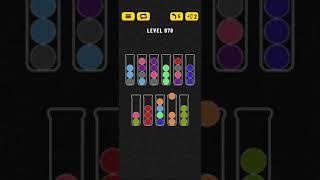 Ball Sort - Color Puzzle Game - Level 978 - Walkthrough SOLVED by RobotPlayer AI!!!