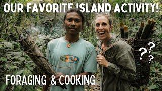 Foraging and Cooking on a Remote Island in the Mentawai Islands, Indonesia