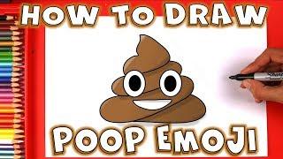 How To Draw The Poop Emoji  Easy Step by Step