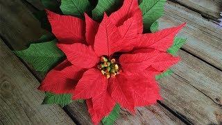 ABC TV | How To Make Poinsettia Paper Flower From Crepe Paper - Craft Tutorial