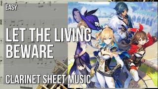 Clarinet Sheet Music: How to play Let the Living Beware (Hutao's Theme from Genshin Impact) by tnbee