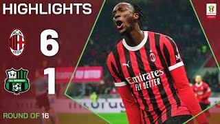 MILAN-SASSUOLO 6-1 | HIGHLIGHTS | Milan dismantle Sassuolo | Coppa Italia Frecciarossa 2024/25