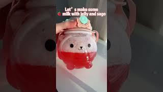 Strawberry Milk with Jelly 