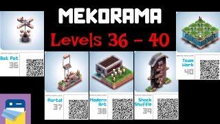 Mekorama Levels 36, 37, 38, 39, 40 Walkthrough Bot Pot, Portal, Modern Art, Shock Shuffle, Team Work