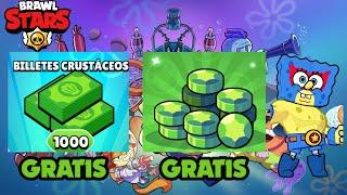 Billetes Crustaceos y Gemas GRATIS en Brawl Stars