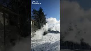 water to snow challenge tik tok