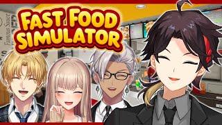 【Fast Food Simulator】新オープンのハンバーガー屋に密着ドキュメンタリー with / エクス・アルビオ　フレン・E・ルスタリオ　イブラヒム(←みんな名前ながい笑)【三枝明那 / に