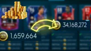 Claiming 34 Million Coins|| Selling All My Players || FIFA Mobile