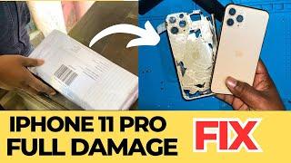 iPhone 11 Pro Full Damage Repair Back Housing- Display | Customer send From Uttar Pardesh 