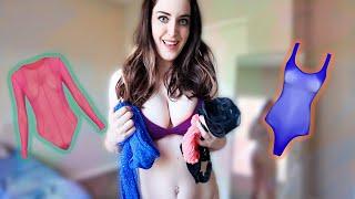 [4K] Try on Haul Thin Clothing | No Bra and No Panties Challenge 2024 Scarlett Raves