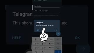 How to solve banned for telegram Phone number #android #ban#Telegram