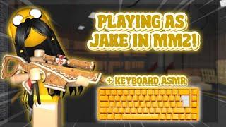 BEATING TEAMERS AS JAKE IN MM2 + KEYBOARD ASMR!