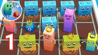 Merge Number Cube : Fam Run - Gameplay Part 1 Level 1-10 Block merge iOS Android